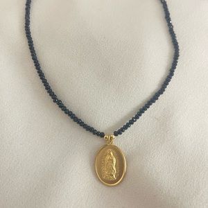 14k Gold Filled & Cristals Virgin Guadalupe Necklace Cadena Virgen Guadalupe